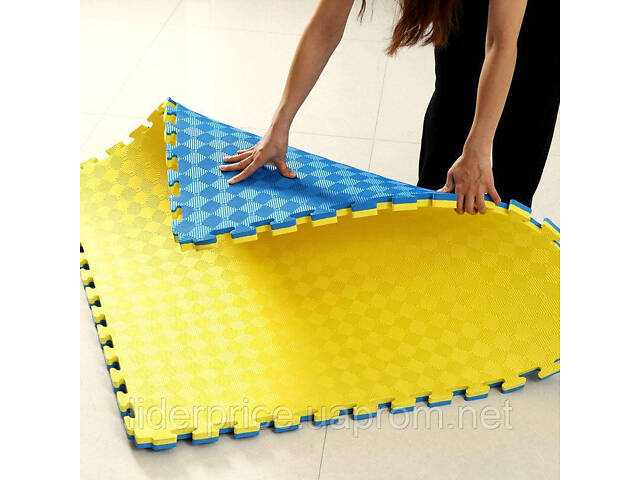 Мат татамі ластівчин хвіст WCG EVA 1000х1000х30 мм Мат-пазл, Оригінал! - Фото 1