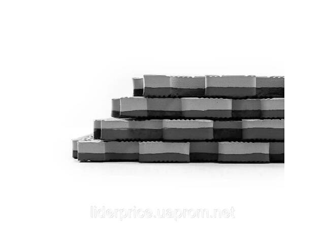 Мат татамі ластівчин хвіст WCG EVA 100x100x2 см Мат-пазл чорно-сірий, Оригінал! - Фото 3