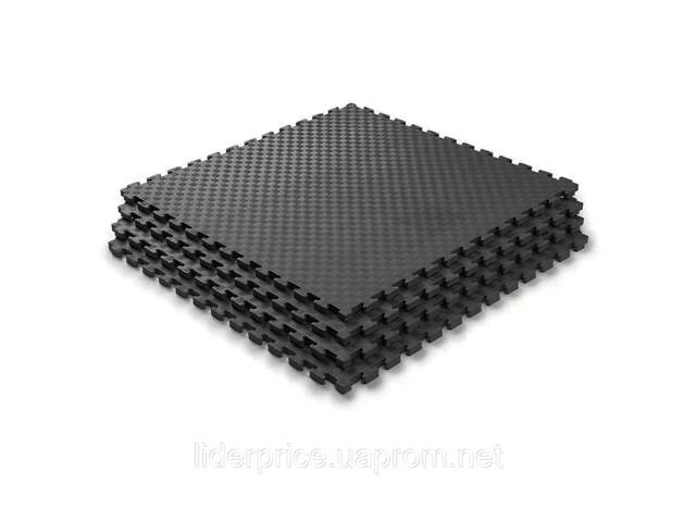 Мат татамі ластівчин хвіст WCG EVA 100x100x2 см Мат-пазл чорно-сірий, Оригінал! - Фото 2