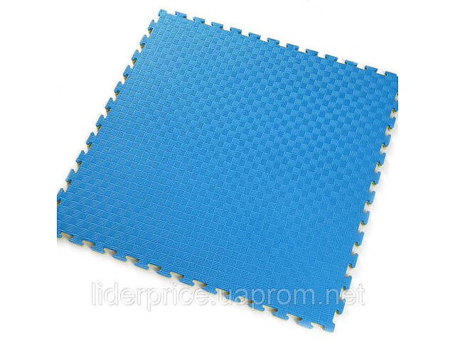 Мат-татамі (Мат-пазл ластівчин хвіст) WCG EVA 100х100х3 cm Синьо-жовтий, Оригінал! - Фото 9