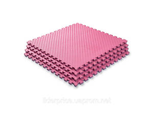 Мат-татамі (Мат-пазл ластівчин хвіст) WCG EVA 100х100х2 cm Рожево-фіолетовий