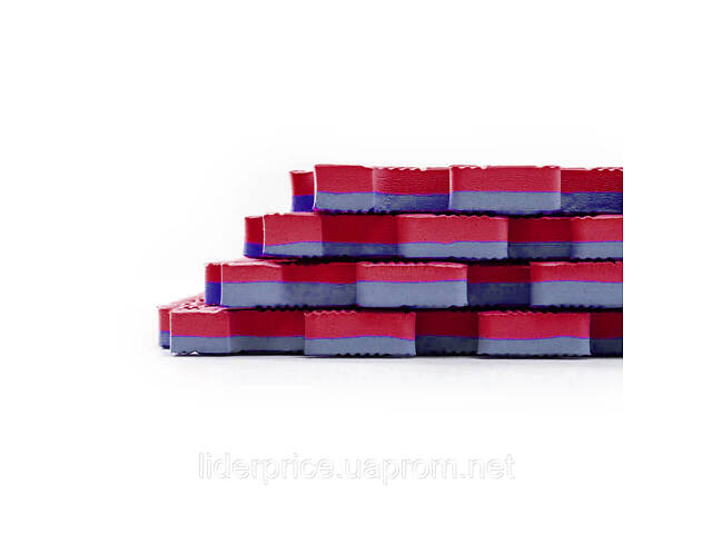 Мат-татамі (Мат-пазл ластівчин хвіст) WCG EVA 100х100х2 cm синьо-червоний, Оригінал! - Фото 2