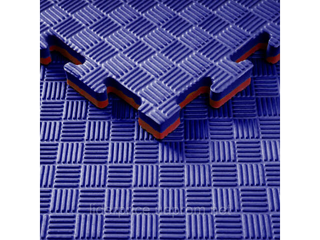 Мат-татамі (Мат-пазл ластівчин хвіст) WCG EVA 100х100х2 cm синьо-червоний, Оригінал! - Фото 4