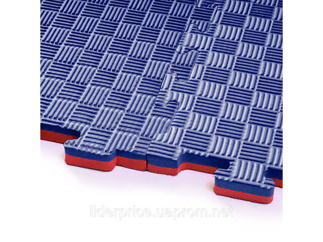 Мат-татамі (Мат-пазл ластівчин хвіст) WCG EVA 100х100х2 cm синьо-червоний, Оригінал! - Фото 5