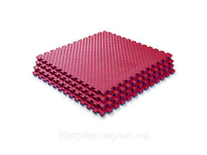 Мат-татамі (Мат-пазл ластівчин хвіст) WCG EVA 100х100х2 cm червоно-синій