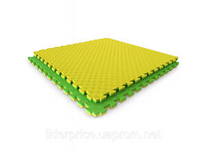 Мат-татамі (Мат-пазл ластівчин хвіст) WCG EVA 100х100х2 cm Жовто-зелений, Оригінал!