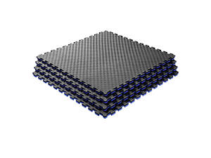 Мат-татами (Мат-пазл ластівчин хвіст) WCG EVA 100х100х2 cm чорний синій