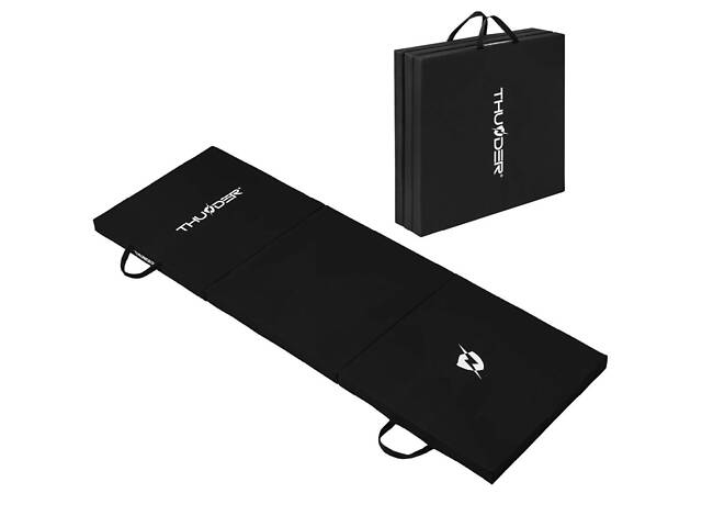 Матрац гімнастичний THUNDER MG-01, 180 х 60 х 4 см, чорний - Фото 1