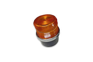 Маяк проблесковый (оранж.) LED 12/24V универсальный (магнит + мех.крепление) с проводом и 2-х МП-120 (01-057)