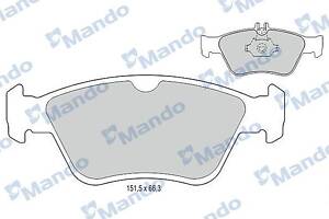 Комплект гальмівних накладок, дискове гальмо Mando MBF015111