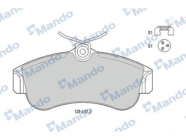 MBF015726 MANDO Гальмівні колодки до дисків