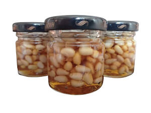 Мед з горішками асорті (кедрові, фісташки, кешью)