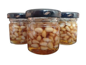 Мед з горішками асорті (кедрові, фісташки, кешью)