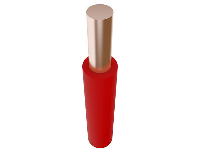 Провід мідний ПВ-1нгLS(гд) 1.5 кв.мм червоний КПКЗ [38763-1C] жорсткий одножильний - Фото 1