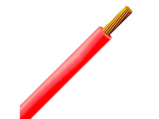 Медный провод ПВ-3нгLS(гд) 0.75 кв.мм красный ГАЛ-КАТ [123617-1C] мягкий одножильный-многопроволочный
