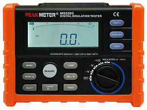 Мегаометр (0-10 ГΩ) (тестер опору ізоляції) PROTESTER MS5203