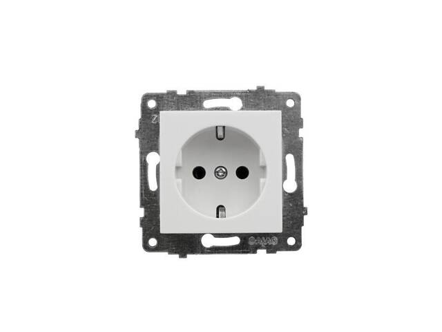 Механізм розетки з заз білий GRANO - Фото 1