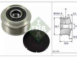 Механизм свободного хода на Astra G, Astra H, Combo, Corsa C, Corsa D, Meriva, Zafira B