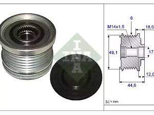 Механізм вільного ходу на C-MAX, C30, Focus, Focus C-MAX, Galaxy, Mondeo, S-MAX, S40, V50