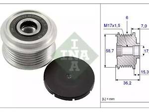 Механизм свободного хода на C-MAX, Focus, Focus C-MAX, Galaxy, Mondeo, S-MAX, Tourneo Connect, Transit Connect