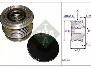 Механизм свободного хода на Mondeo, S-MAX, S40, S60, S80, V50, V60, V70, XC60, XC70, XC90