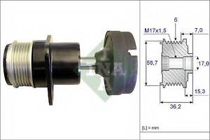 Механізм вільного ходу генератора INA 535015710 на FORD FOCUS (DAW, DBW)