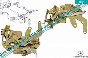Механізм замку правих бокових/зсувних дверей електричний A6387600440 Mercedes/МЕРСЕДЕС VITO W638 1996-2003/ВІТО
