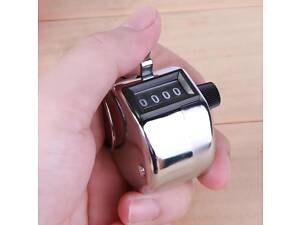 Механічний ручний лічильник RESTEQ — металевий клікер-лічильник до 9999 кліків для спорту, обліку та підрахунку дій