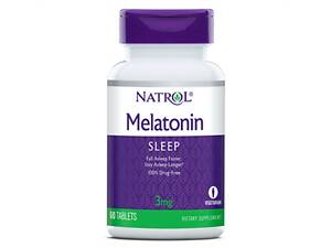 Мелатонин, Melatonin 3 мг, Natrol, 60 таблеток