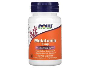Мелатонин NOW Foods Melatonin 3 мг 60 капсул