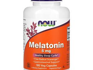 Мелатонін Now Foods Melatonin 5 mg 180 caps (1086-100-55-9118665-20)