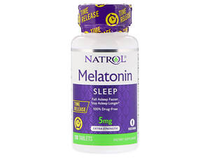 Мелатонин повышенной силы действия 5 мг Natrol Melatonin 100 таблеток (NTL04837)