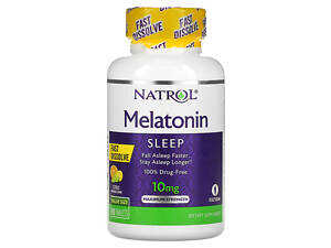 Мелатонин, цитрусовый пунш, Melatonin, Natrol, 10 мг, 100 таблеток