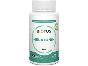 Мелатонин для улучшения сна Biotus Melatonin 5 мг 100 капс