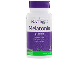 Мелатонин для улучшения сна Natrol Melatonin 1 мг 180 таб