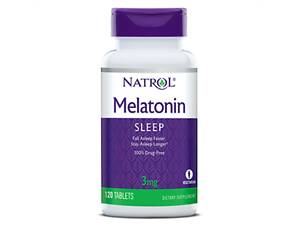 Мелатонин, Melatonin 3 мг, Natrol, 120 таблеток