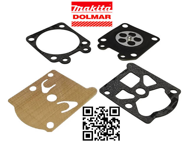 Мембрани карбюратора Makita 109 DCS33 DCS390 Dolmar PS 400 ремкомплект карбюратора бензопила 021151540 - Фото 1