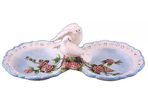 Менажница керамическая Lefard Голуби 28 см 59-492