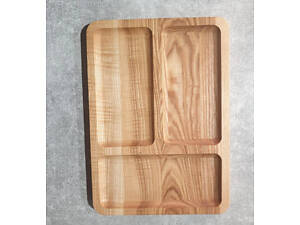 Менажниця прямокутна Дерево Карпат Т-32-Дуб 3 секції 25x35 см