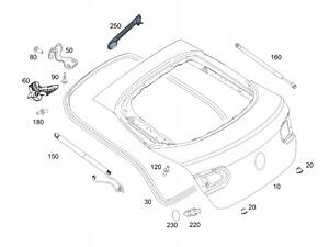 Mercedes-Benz GLC X253 кришка багажник OE
