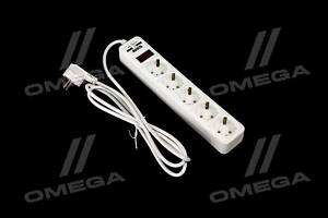 Мережевий фільтр, подовжувач з USB2 Optima Base 5 1,8m WHITE провід 3*0,75мм2 ax-1267 UA51