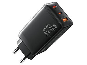 Сетевое зарядное устройство ESSAGER DIANYUN 67W GaN travel charger 2C+A black