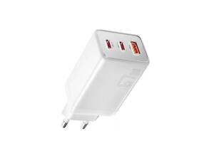 Сетевое зарядное устройство ESSAGER ECT67W Gan 1USB 2T-C 67W white