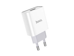 Сетевое зарядное устройство с кабелем HOCO C81A Asombroso single port charger set(Micro) 10.5W White