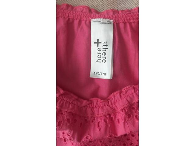 Кружевная хлопковая блузка here+there by c&a - Фото 3