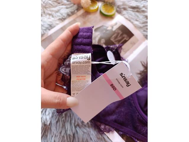 Мереживний бюстгальтер Sinsay розмір 80D - Фото 3