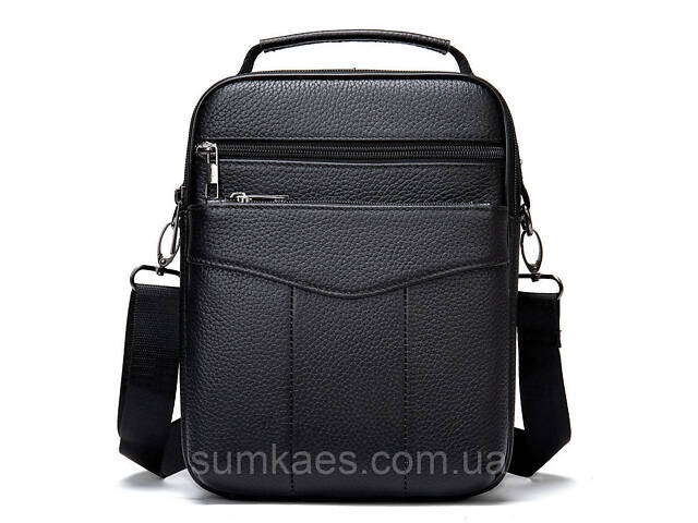Мессенджер чоловічий шкіряний 20345 Vintage Чорний - Фото 1