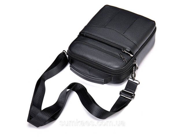Мессенджер чоловічий шкіряний 20345 Vintage Чорний - Фото 2