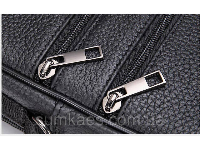 Мессенджер чоловічий шкіряний 20345 Vintage Чорний - Фото 6