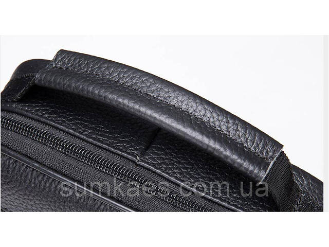 Мессенджер чоловічий шкіряний 20345 Vintage Чорний - Фото 7